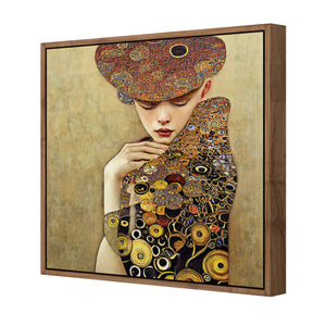 Cloaked in Contemplation | Classic Canvas | Floating Frame | Natural