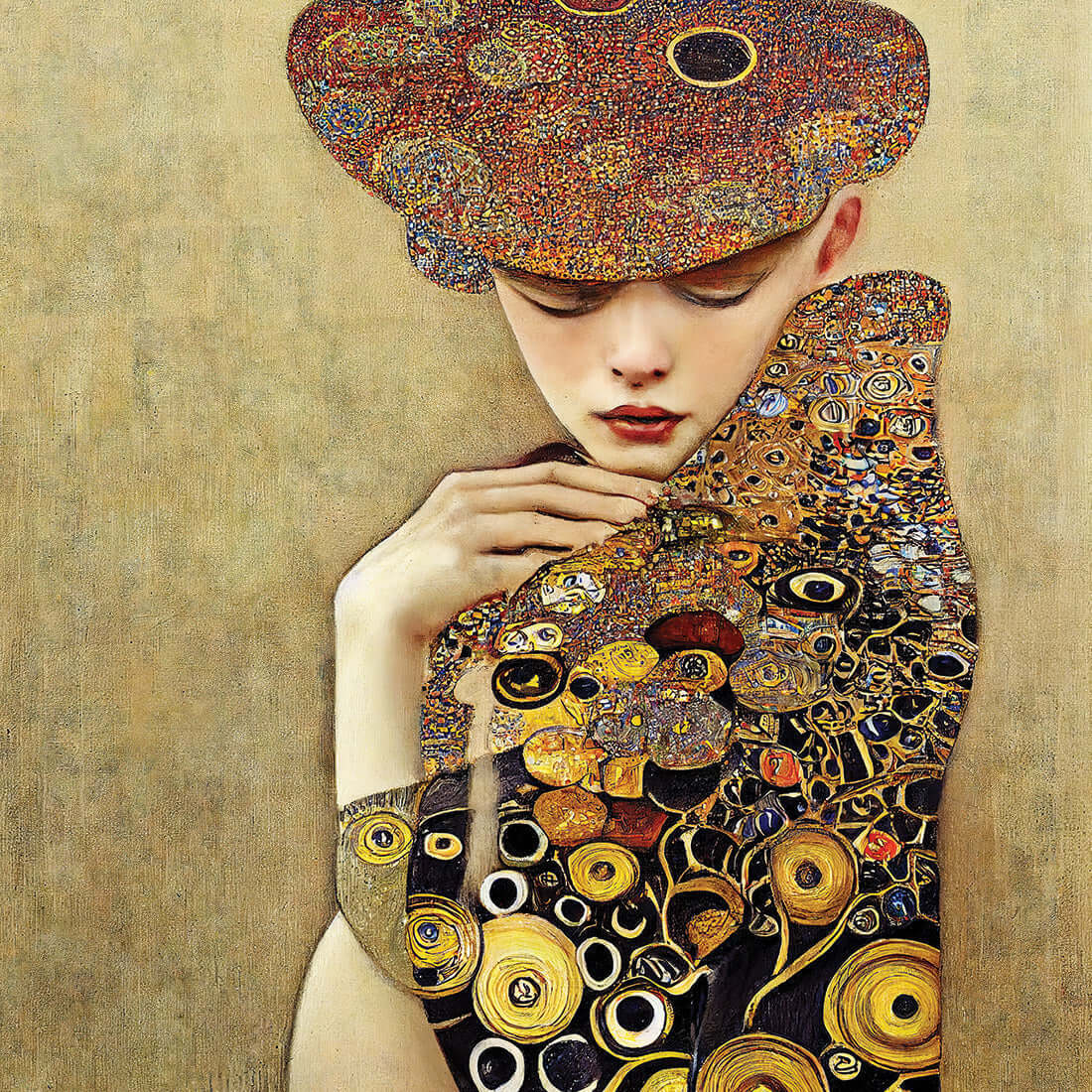 Cloaked in Contemplation | Classic Canvas | No Frame | Stretched Canvas