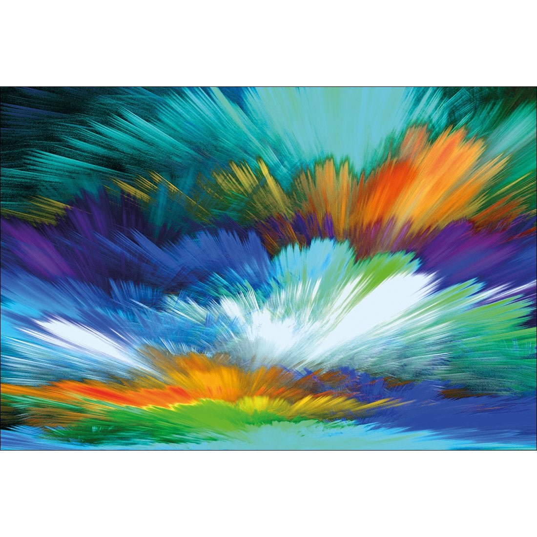 Cloud Explosion, Blue Acrylic Glass Art - Wall Art Designs - 2412_DR_H WAD_AP - 030 - MAT_45x30_NONE