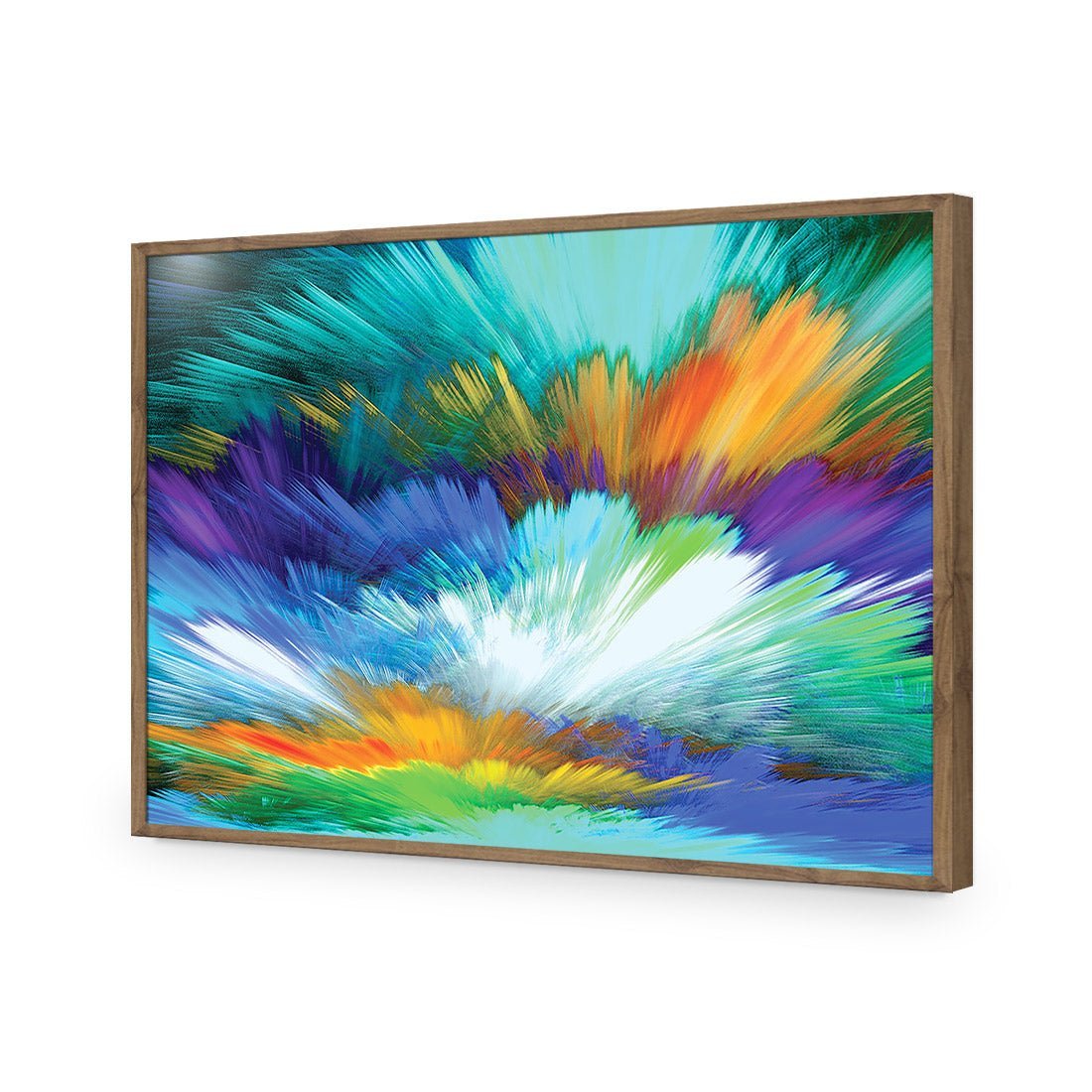 Cloud Explosion, Blue | Standard Acrylic | Flat Frame No Border | Natural
