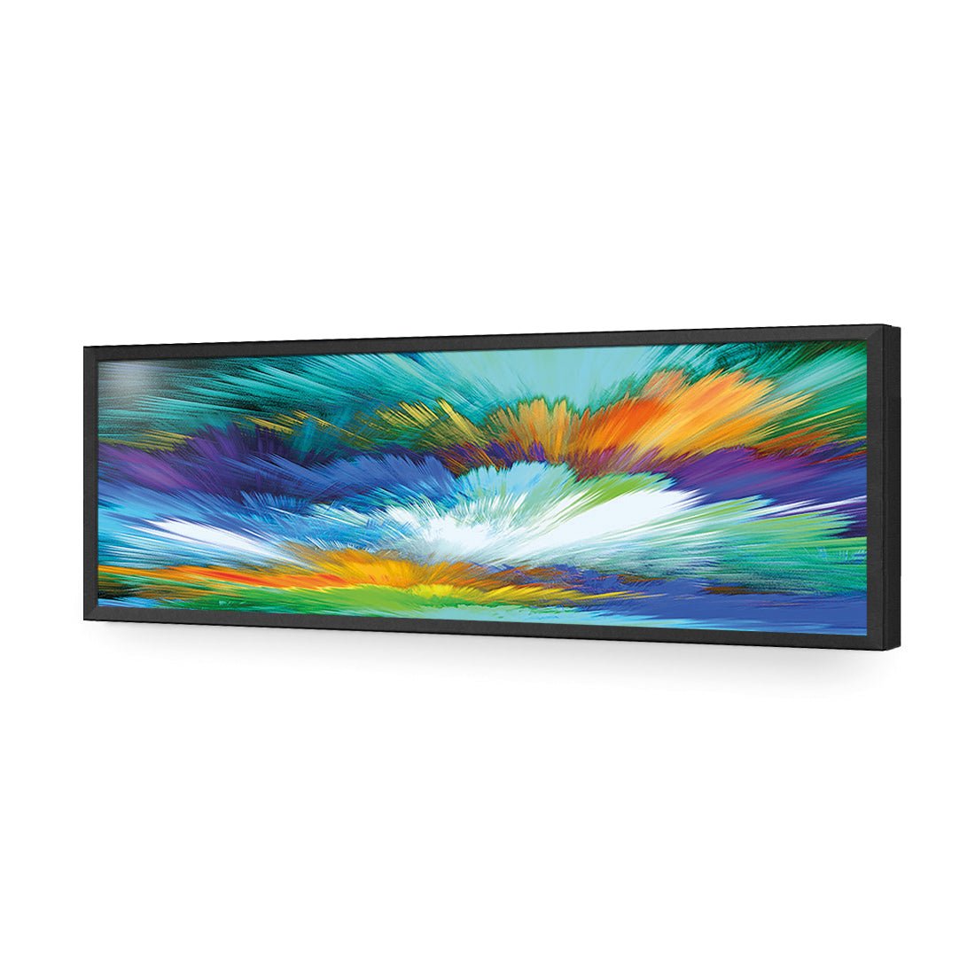 Cloud Explosion, Blue (long) - Wall Art Designs - 2412_DL_H WAD_AP - 030 - EDG_90x30_S - 2538 - BLK