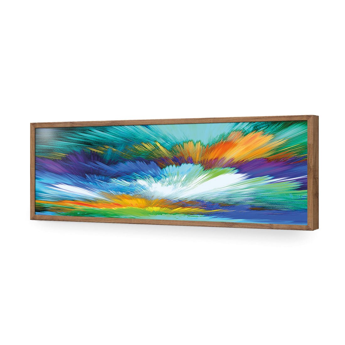 Cloud Explosion, Blue (long) - Wall Art Designs - 2412_DL_H WAD_AP - 030 - EDG_90x30_S - 2538 - NAT