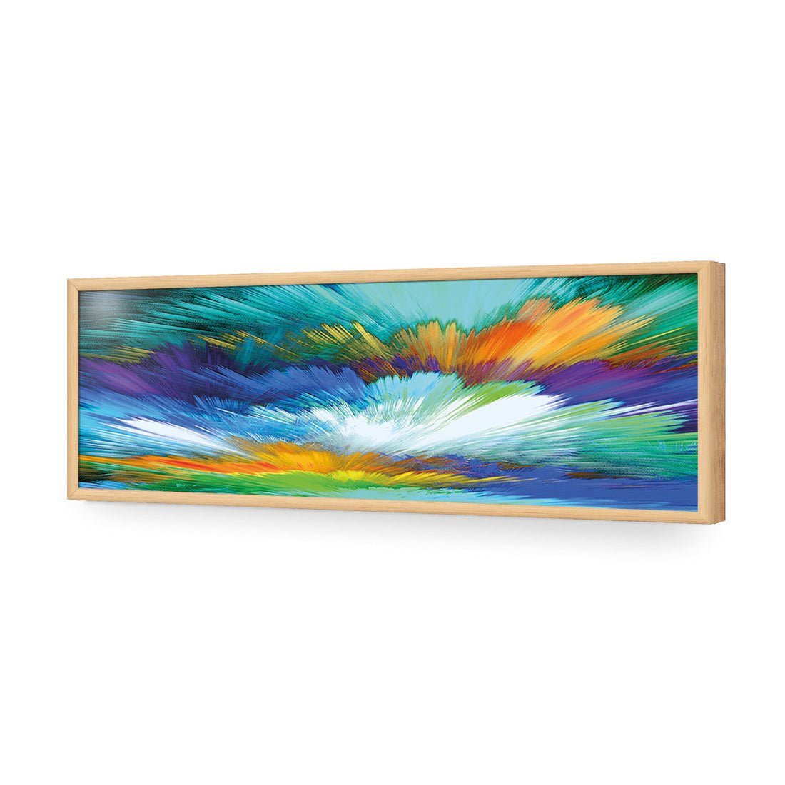 Cloud Explosion, Blue (long) - Wall Art Designs - 2412_DL_H WAD_AP - 030 - EDG_90x30_S - 2538 - OAK