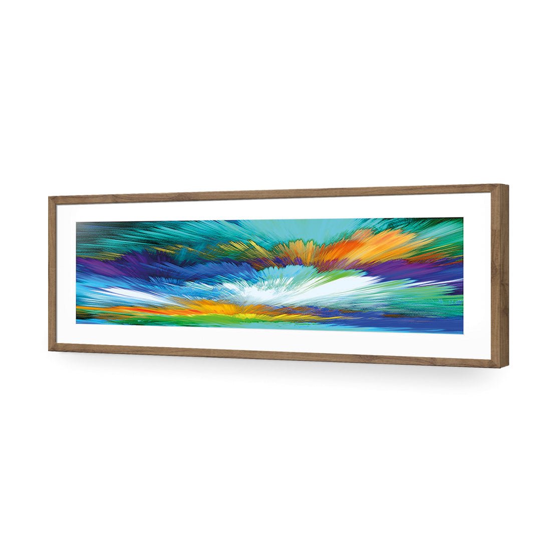 Cloud Explosion, Blue (long) - Wall Art Designs - 2412_DL_H WAD_AP - 030 - MAT_90x30_S - 2538 - NAT