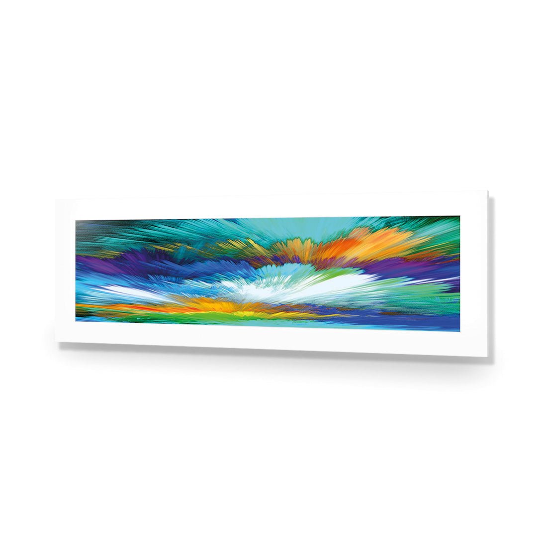 Cloud Explosion, Blue (long) - Wall Art Designs - 2412_DL_H WAD_AP - 030 - MAT_90x30_NONE