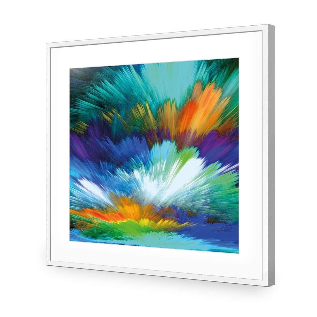 Cloud Explosion, Blue (square) - Wall Art Designs - 2412_DS_Q WAD_AP - 030 - MAT_37x37_S - 2538 - WHT