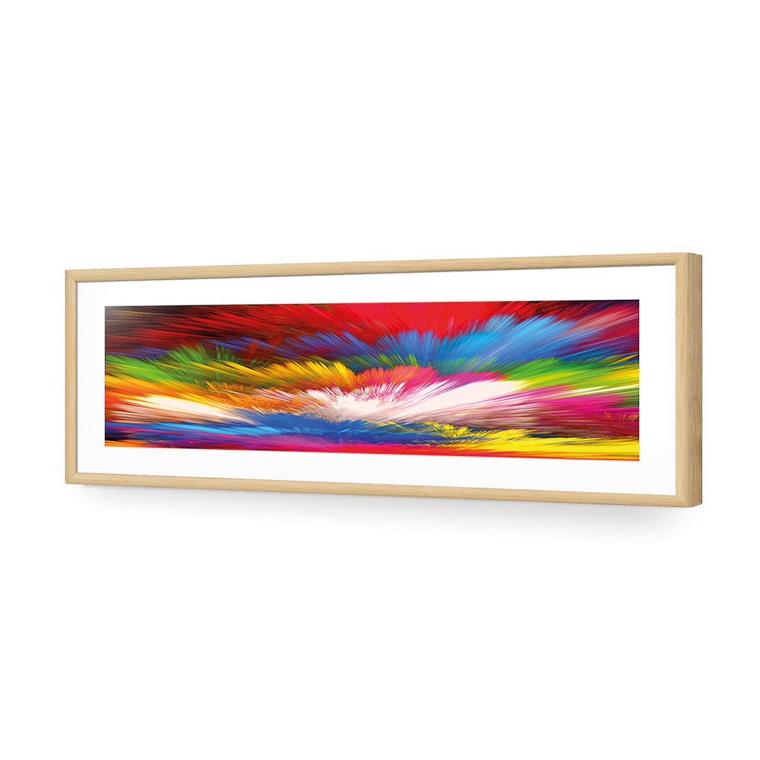 Cloud Explosion (long) - Wall Art Designs - 2412_AL_H WAD_AP - 030 - MAT_90x30_S - 2538 - OAK