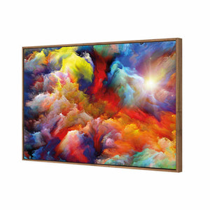 Clouds Of Colour | Standard Canvas | Floating Frame | Natural