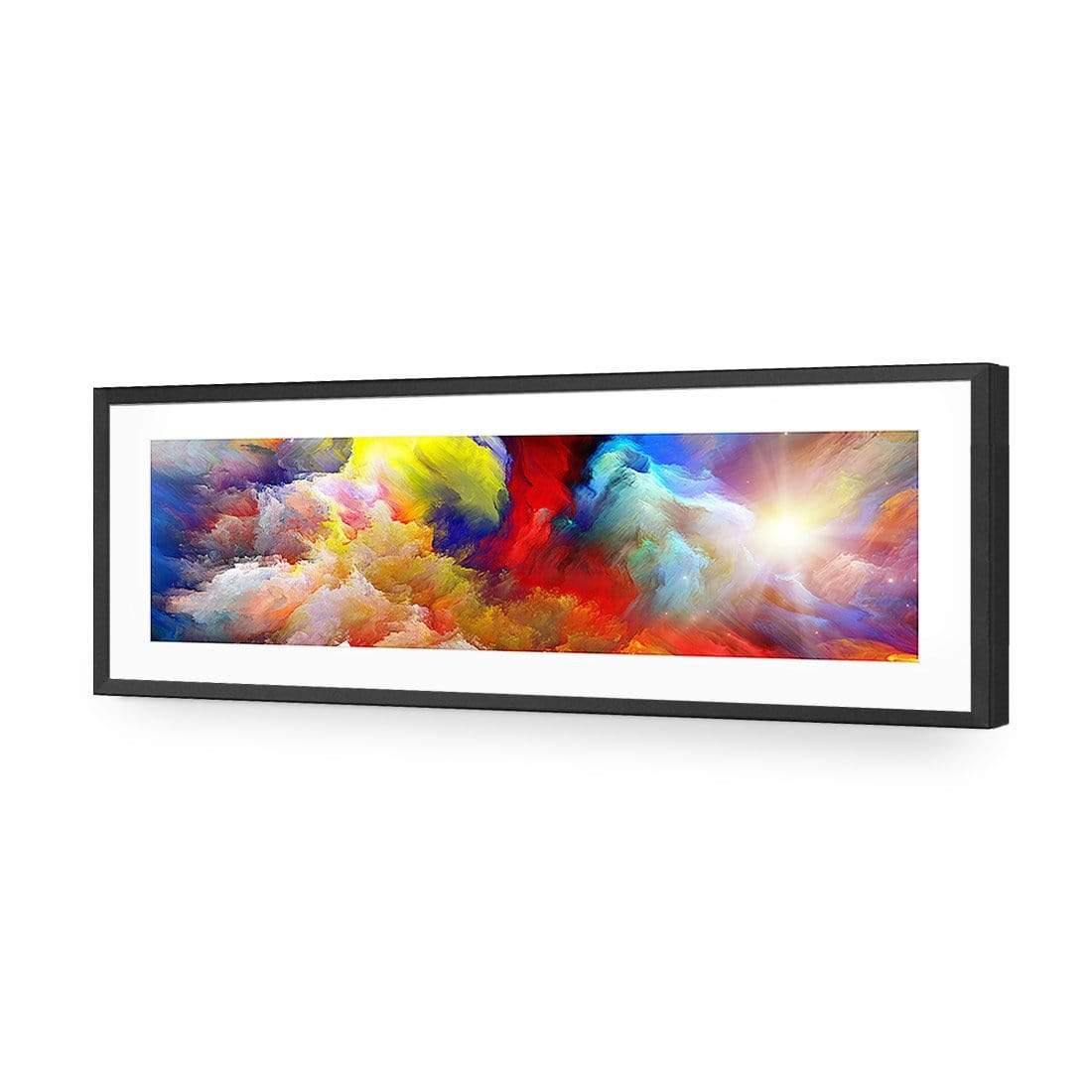 Clouds of Colour (long) - Wall Art Designs - 292_AL_H WAD_AP - 030 - MAT_90x30_S - 2538 - BLK