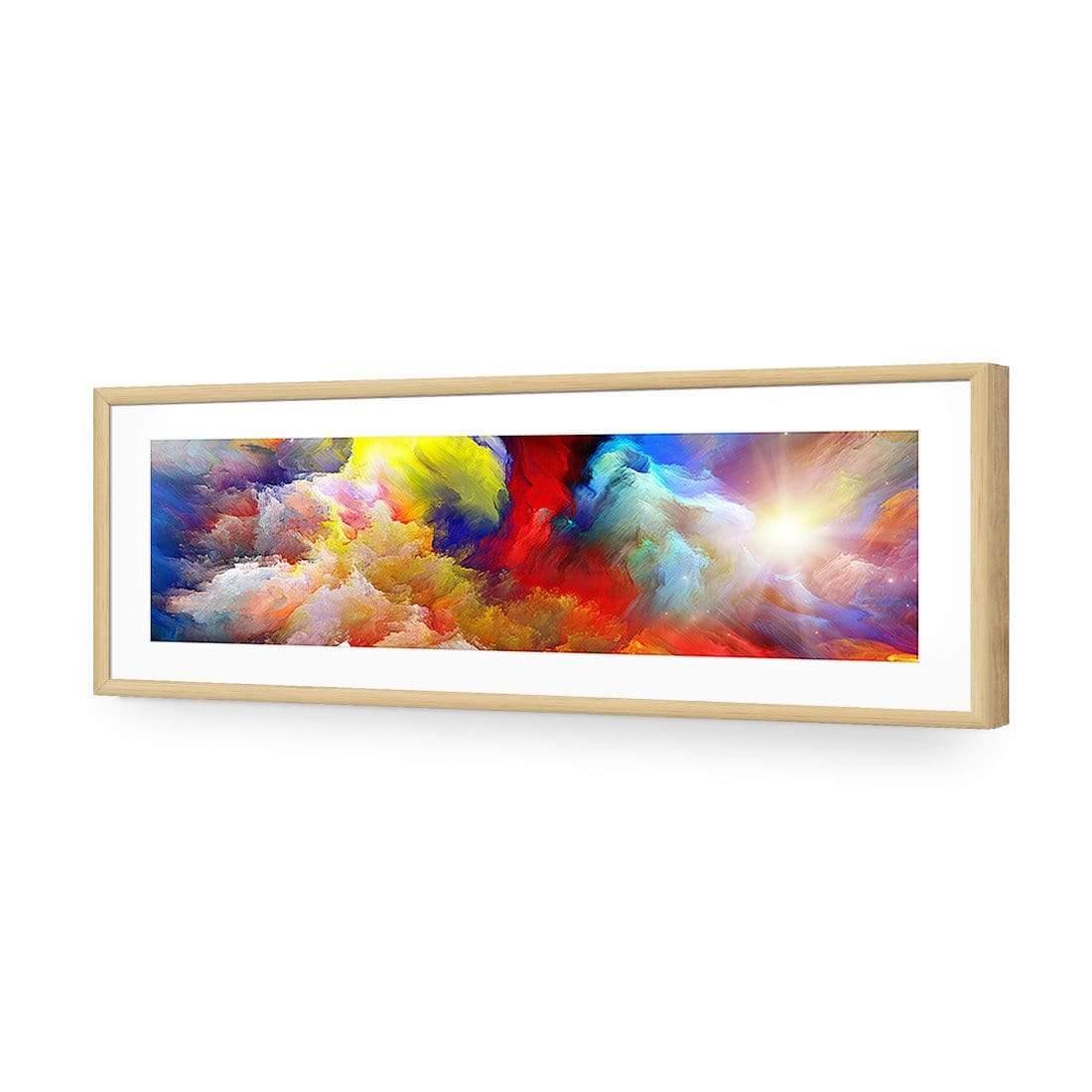 Clouds of Colour (long) - Wall Art Designs - 292_AL_H WAD_AP - 030 - MAT_90x30_S - 2538 - OAK