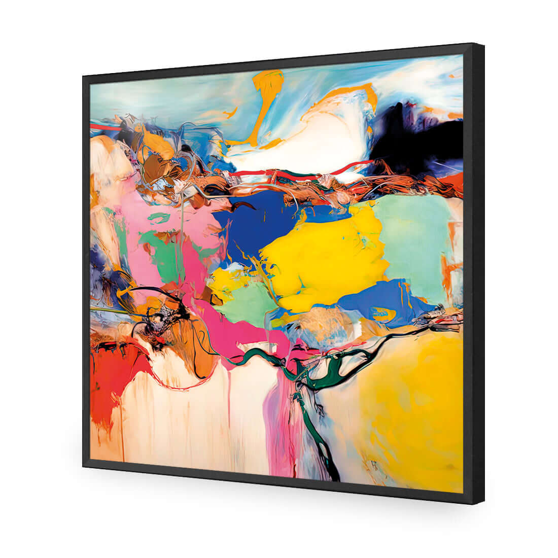 Cluttered Cliffside 3 - Wall Art Designs - WB_100238_AS_Q WAD_AP - 030 - EDG_37x37_S - 2538 - BLK