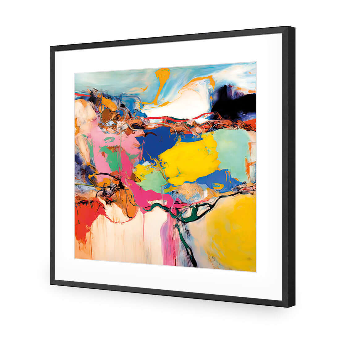 Cluttered Cliffside 3 - Wall Art Designs - WB_100238_AS_Q WAD_AP - 030 - MAT_37x37_S - 2538 - BLK