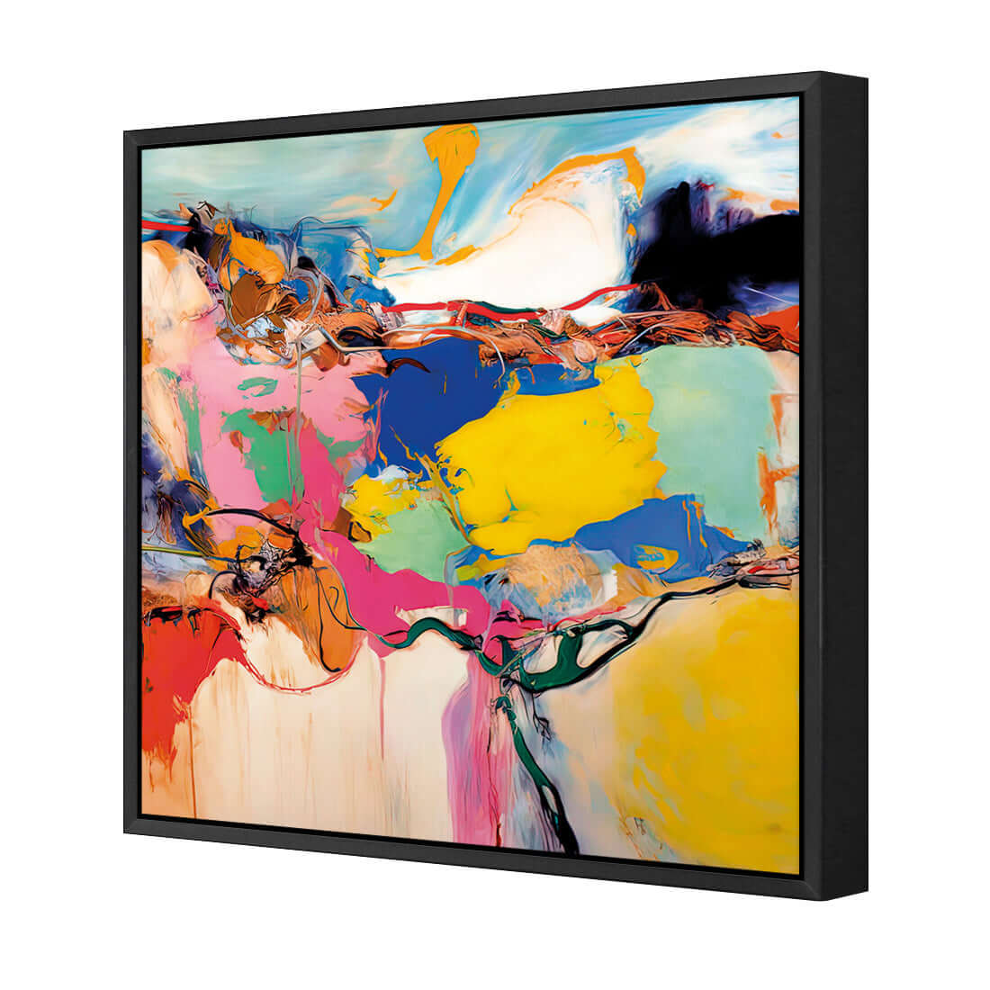 Cluttered Cliffside 3 - Wall Art Designs - WB_100238_AS_Q WAD_CP - MPY - 260 - M - S - S_37x37_S - 1550 - BLK