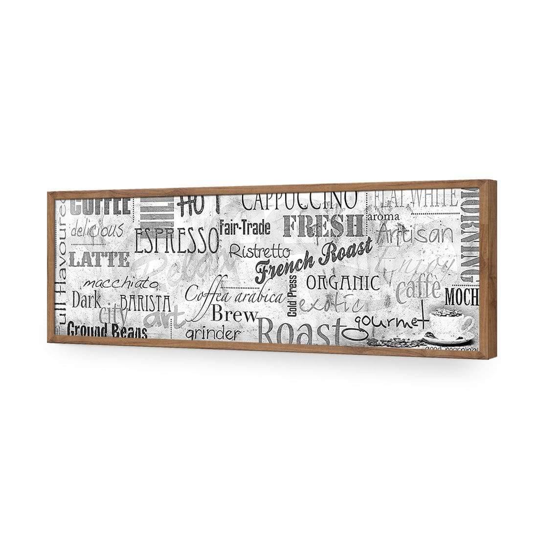 Coffee Montage, Black and White (Long) - Wall Art Designs - 915_BL_H WAD_AP - 030 - EDG_90x30_S - 2538 - NAT
