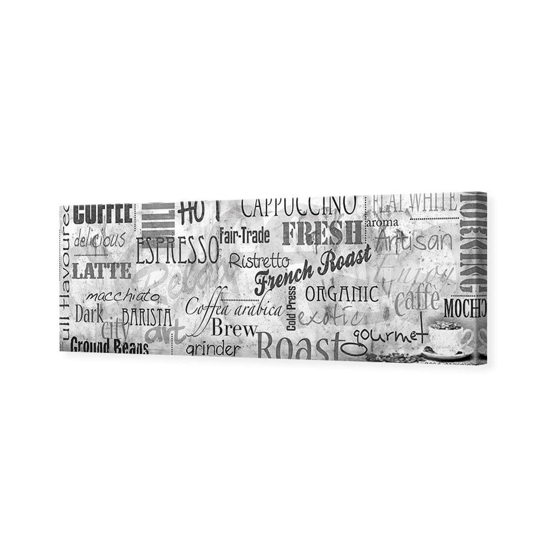 Coffee Montage, Black and White (Long) - Wall Art Designs - 915_BL_H WAD_CP - MPY - 260 - M - S - S_60x20_NONE
