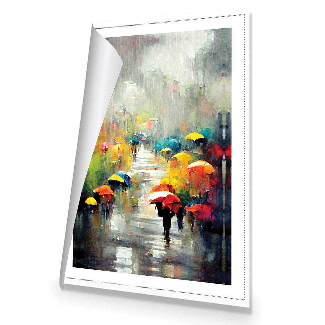 Colour Rain - Wall Art Designs - WH_1006_AR_V WAD_CP - MPY - 260 - M - R_45x30_NONE