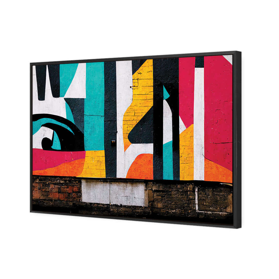 Coloured Brick - Wall Art Designs - WH_1087_AR_H WAD_CP - MPY - 260 - M - S - S_45x30_S - 1550 - BLK