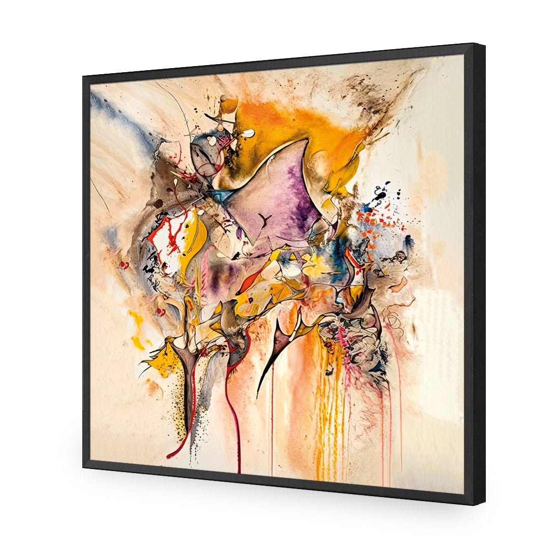 Colourful Chaos I - Wall Art Designs - WB_100944_AS_Q CAF_AP - 030 - EDG_37x37_S - 2538 - BLK