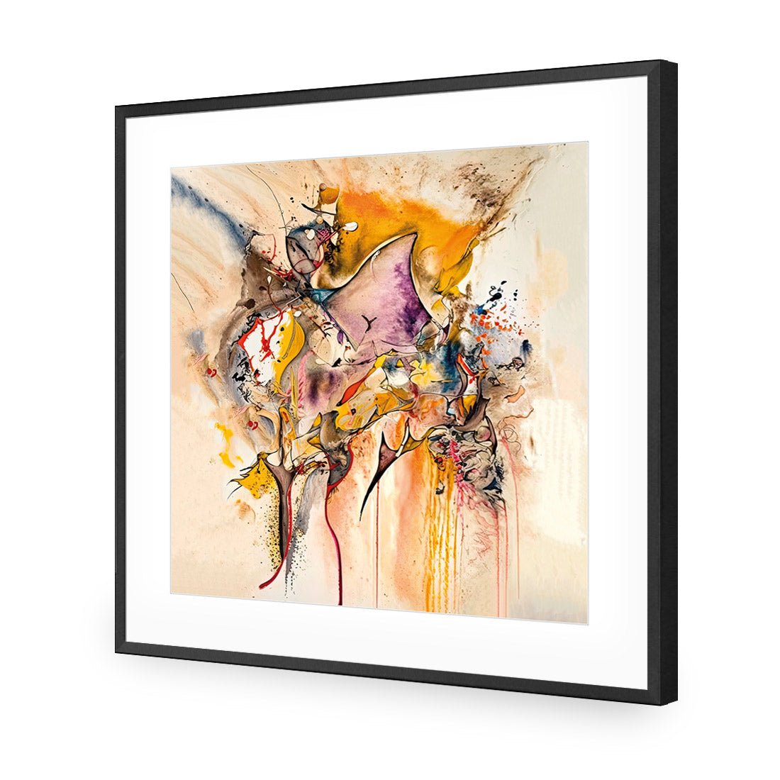 Colourful Chaos I - Wall Art Designs - WB_100944_AS_Q CAF_AP - 030 - MAT_37x37_S - 2538 - BLK