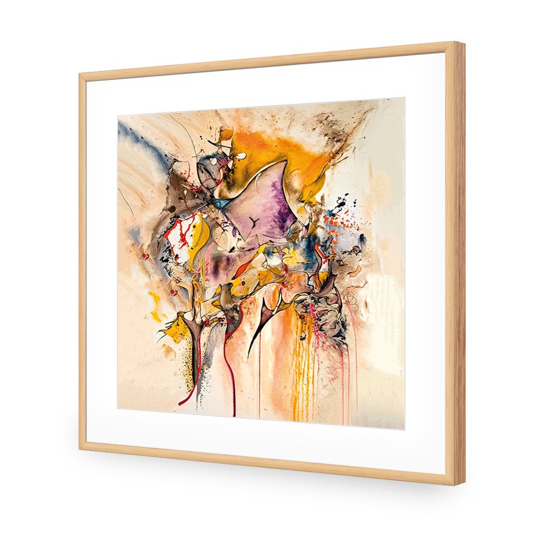 Colourful Chaos I - Wall Art Designs - WB_100944_AS_Q CAF_AP - 030 - MAT_37x37_S - 2538 - OAK