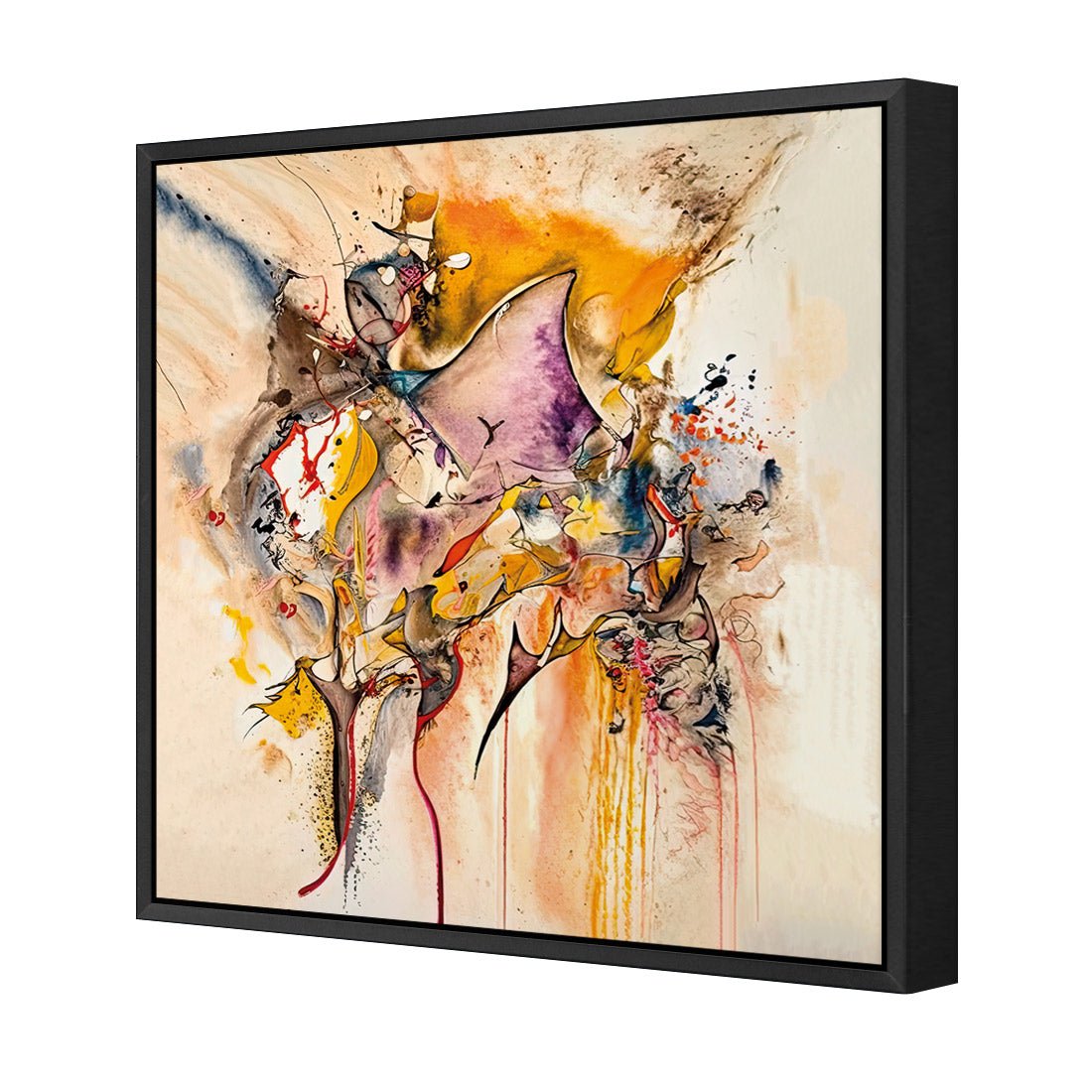 Colourful Chaos I - Wall Art Designs - WB_100944_AS_Q CAF_CP - MPY - 260 - M - S - S_37x37_S - 1550 - BLK