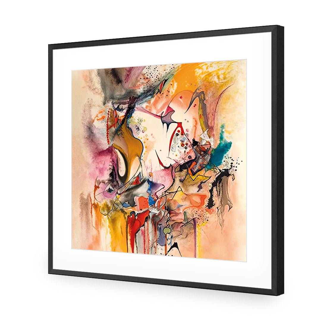 Colourful Chaos II - Wall Art Designs - WB_100951_AS_Q CAF_AP - 030 - MAT_37x37_S - 2538 - BLK