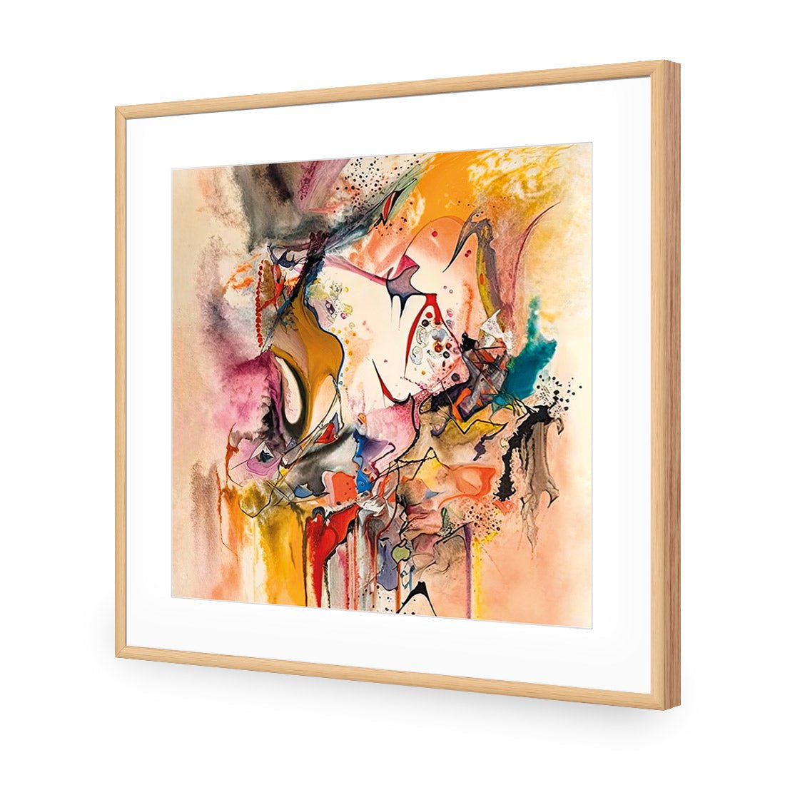 Colourful Chaos II - Wall Art Designs - WB_100951_AS_Q CAF_AP - 030 - MAT_37x37_S - 2538 - OAK