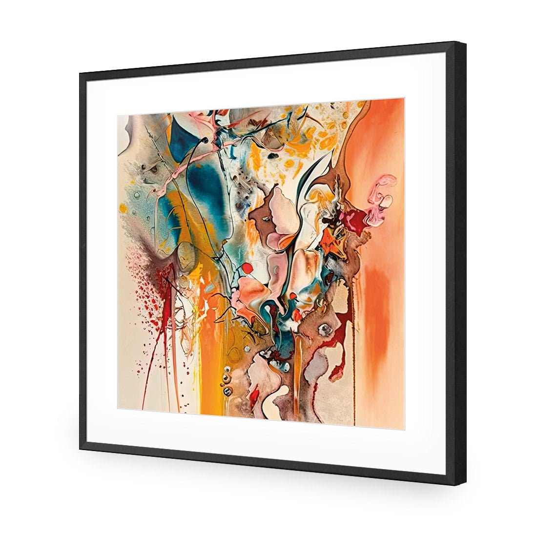 Colourful Chaos III - Wall Art Designs - WB_100954_AS_Q CAF_AP - 030 - MAT_37x37_S - 2538 - BLK