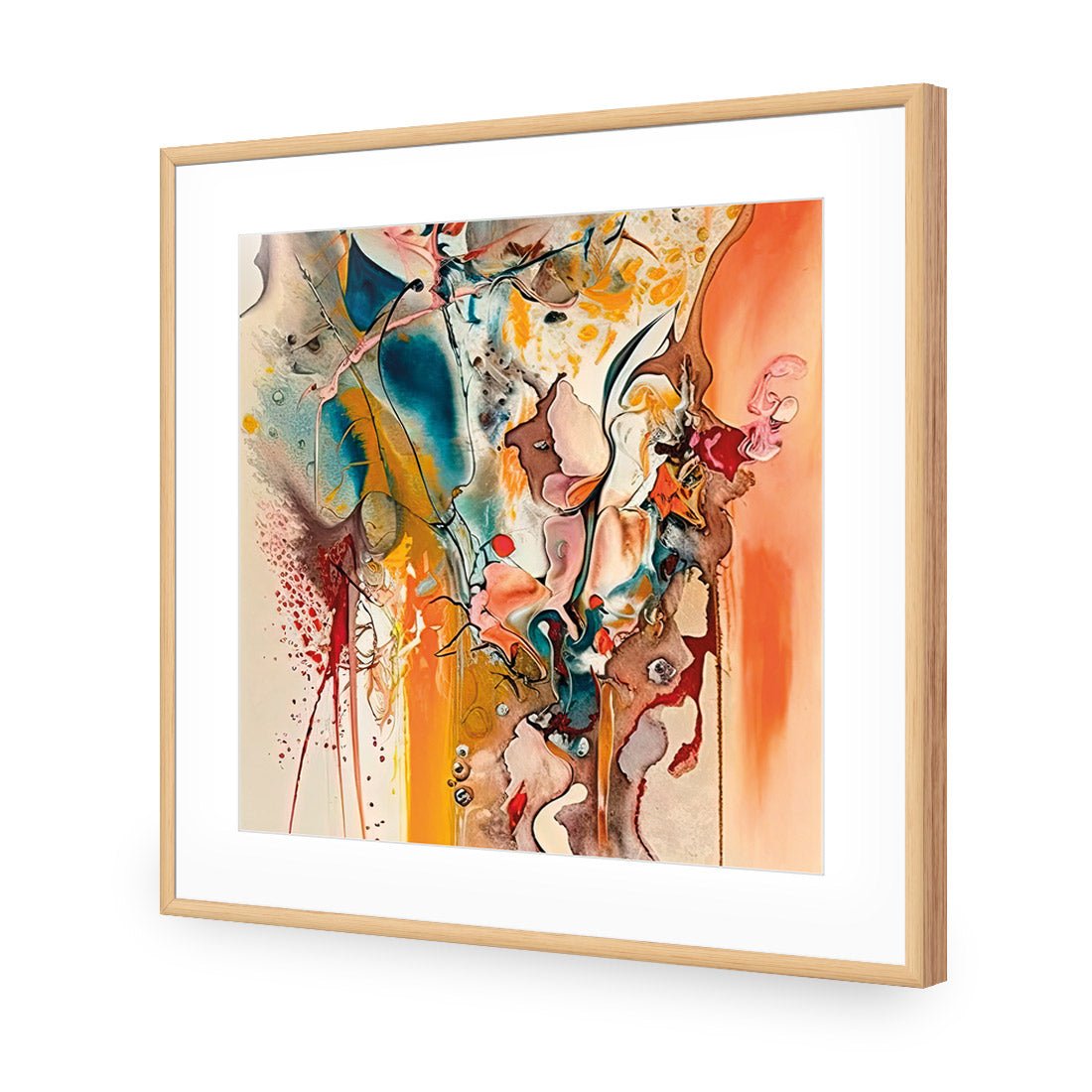 Colourful Chaos III - Wall Art Designs - WB_100954_AS_Q CAF_AP - 030 - MAT_37x37_S - 2538 - OAK