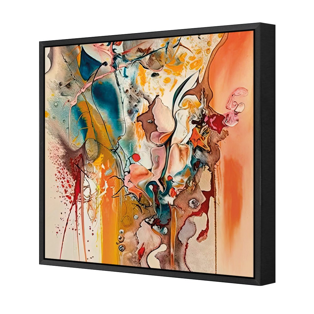 Colourful Chaos III - Wall Art Designs - WB_100954_AS_Q CAF_CP - MPY - 260 - M - S - S_37x37_S - 1550 - BLK