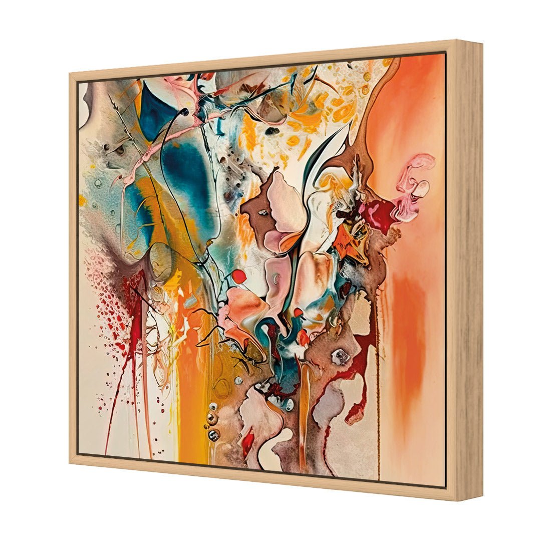 Colourful Chaos III - Wall Art Designs - WB_100954_AS_Q CAF_CP - MPY - 260 - M - S - S_37x37_S - 1550 - OAK