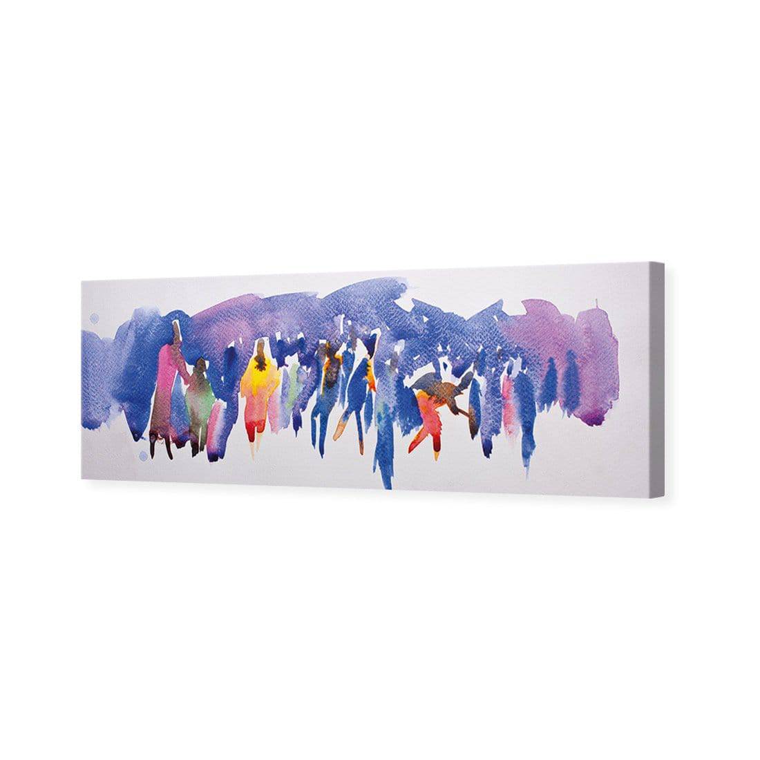 Community Abstract Watercolour Canvas Art - Wall Art Designs - 205_AL_H WAD_CP - MPY - 260 - M - S - S_60x20_NONE