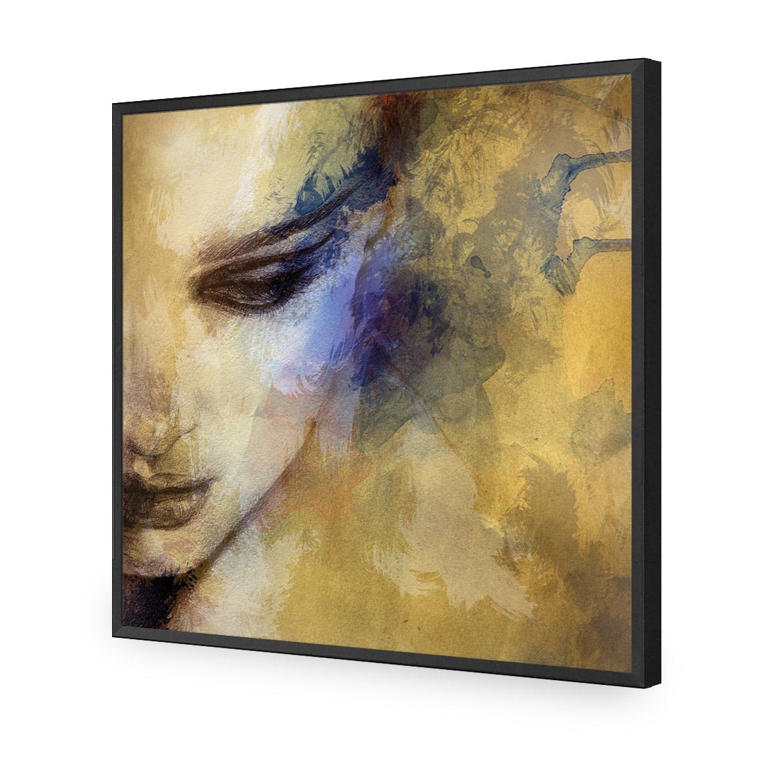 Contemplating (square) | Classic Acrylic | Flat Frame No Border | Black