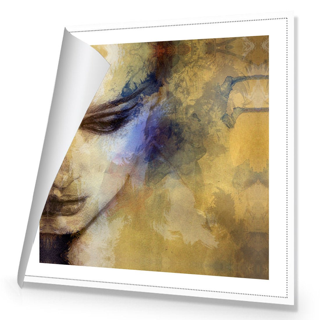 Contemplating (square) | Classic Canvas | No Frame | Rolled Canvas