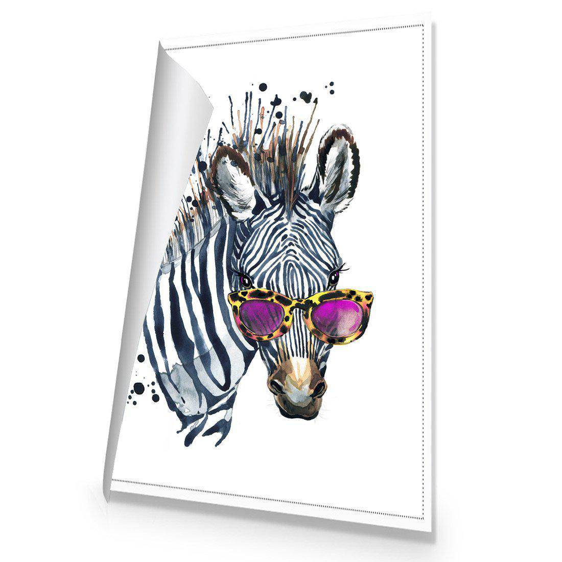 Cool Zebra Canvas Art - Wall Art Designs - 2170_AR_V WAD_CP - MPY - 260 - M - R_45x30_NONE