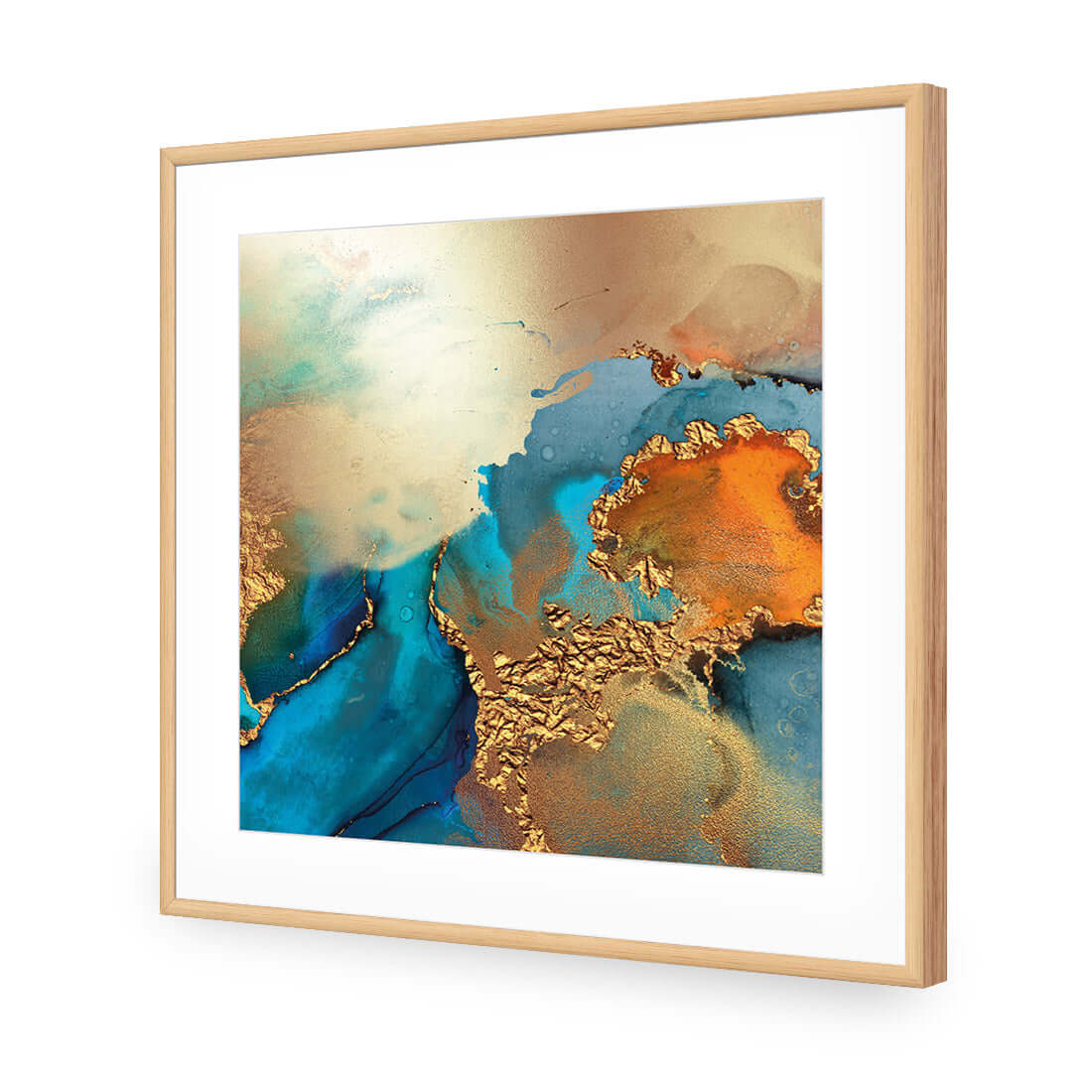 Copper Gold Quarry 2 - Wall Art Designs - 3634_AS_Q WAD_AP - 030 - MAT_37x37_S - 2538 - OAK