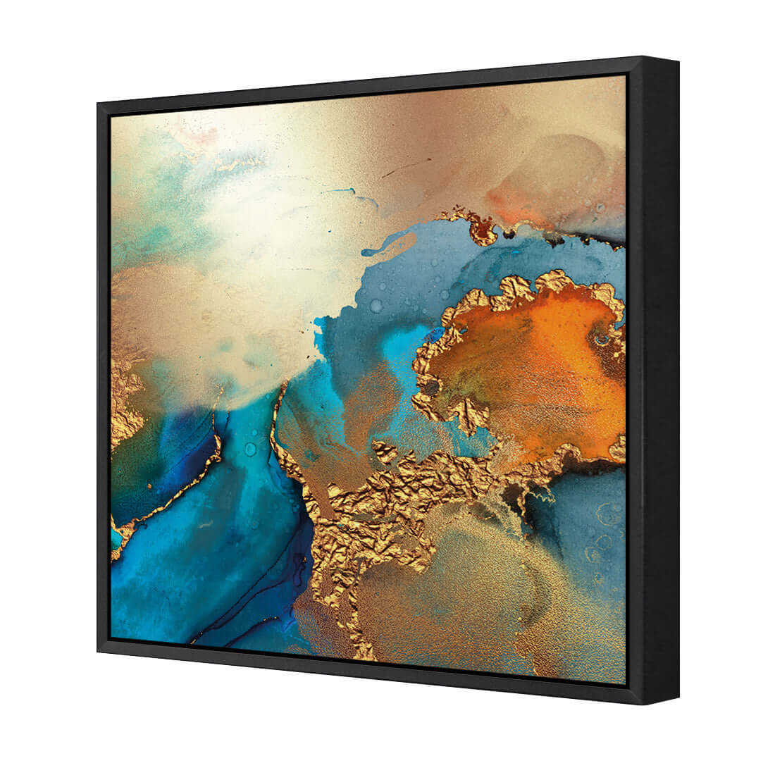 Copper Gold Quarry 2 - Wall Art Designs - 3634_AS_Q WAD_CP - MPY - 260 - M - S - S_37x37_S - 1550 - BLK