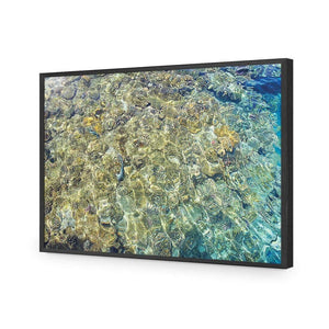 Coral Shallows | Classic Acrylic | Flat Frame No Border | Black