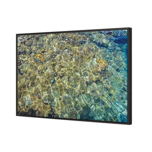 Coral Shallows | Classic Canvas | Floating Frame | Black