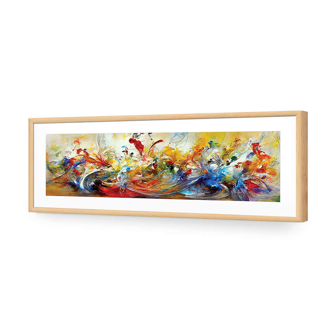 Crash of Colour 5 - Wall Art Designs - WB_100112_AL_H WAD_AP - 030 - MAT_90x30_S - 2538 - OAK