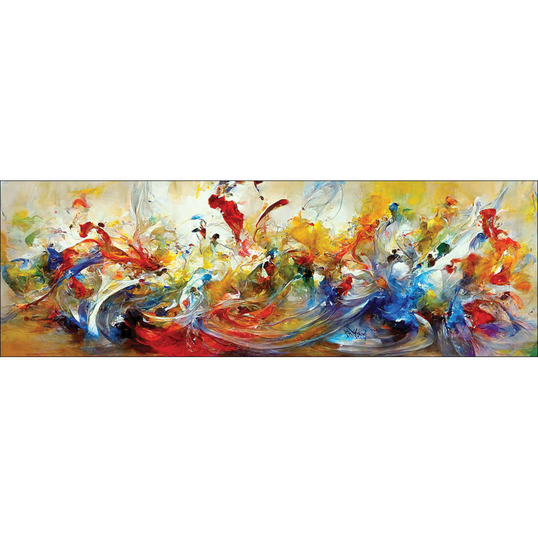 Crash of Colour II | Classic Canvas | No Frame | Stretched Canvas