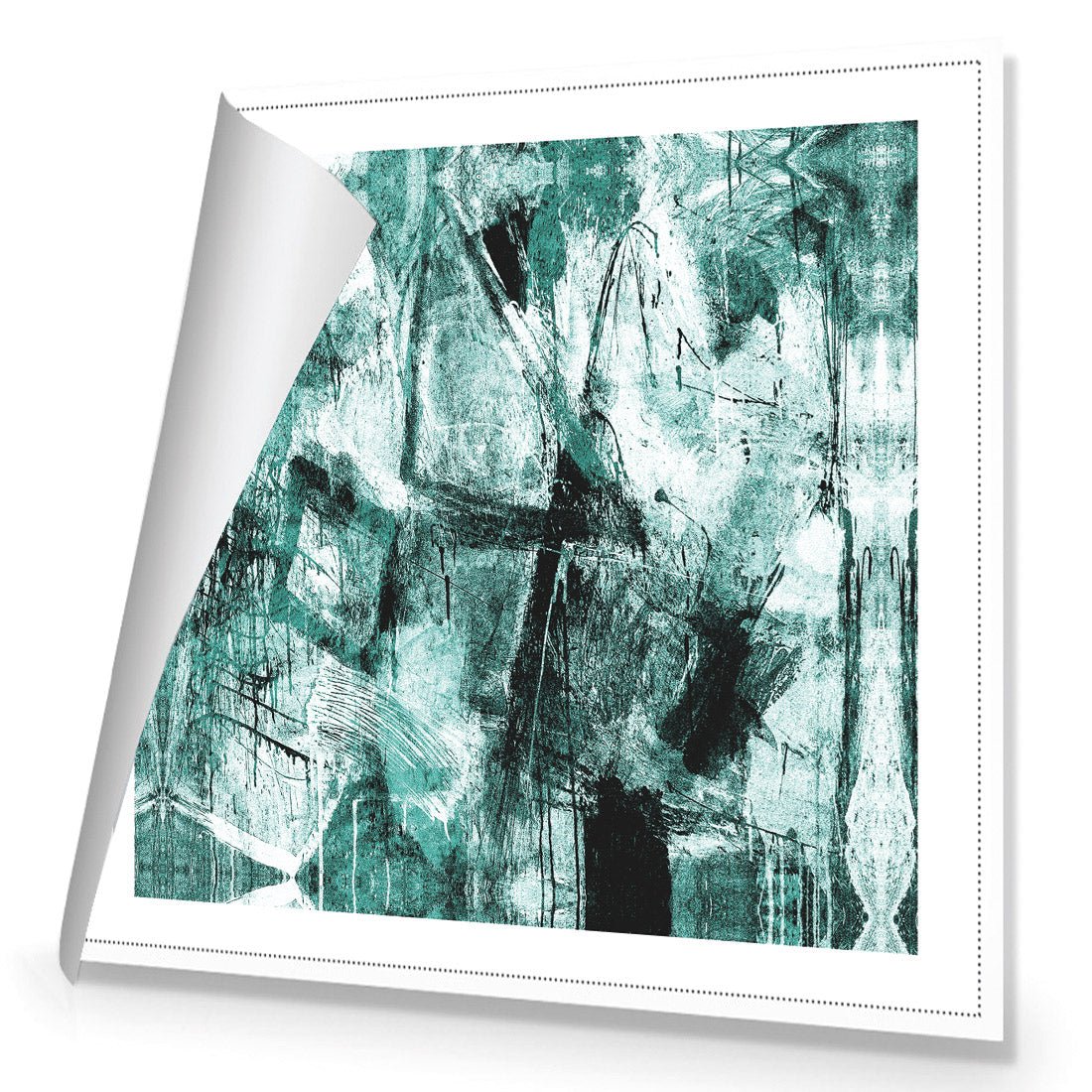 Craze of Aqua (square) - Wall Art Designs - 1732_DS_Q WAD_CP - MPY - 260 - M - S - S_37x37_NONE