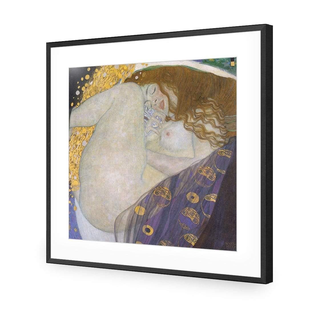 Danae by Gustav Klimt - Wall Art Designs - 3867_AS_Q WAD_AP - 030 - MAT_37x37_S - 2538 - BLK