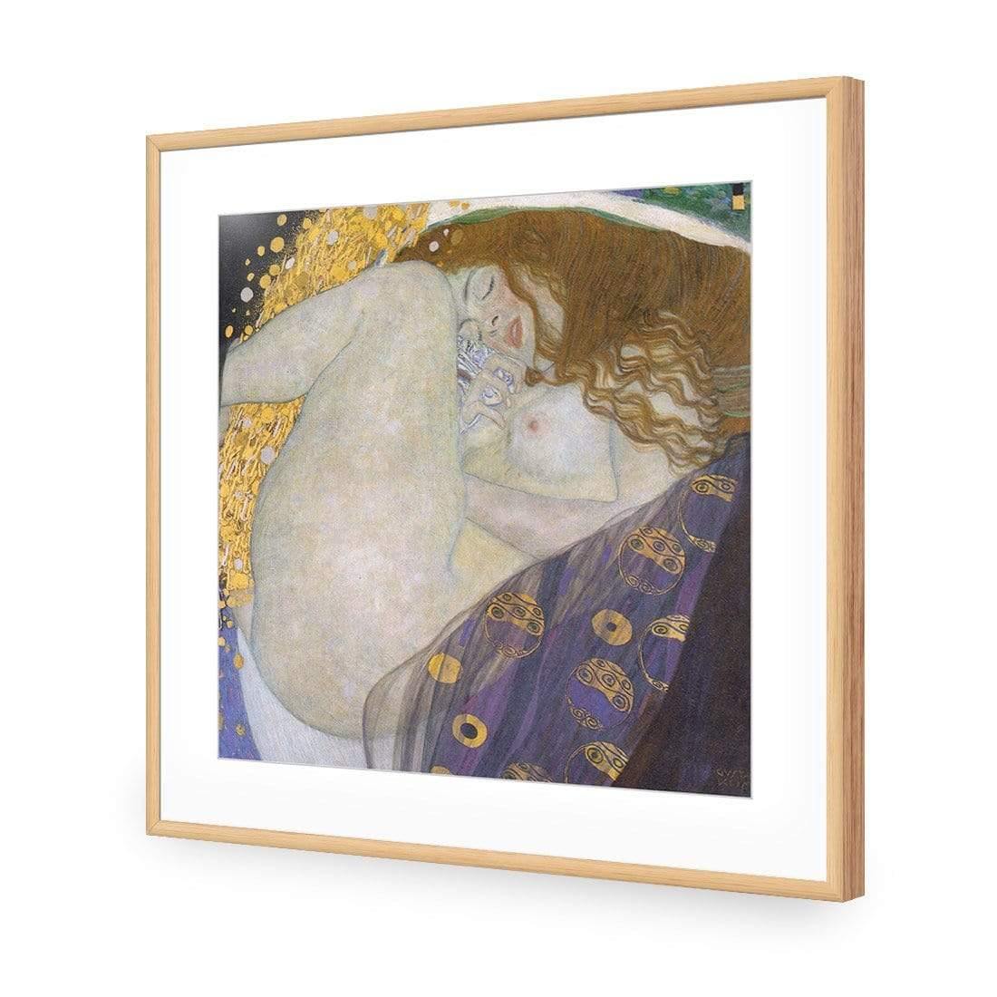 Danae by Gustav Klimt - Wall Art Designs - 3867_AS_Q WAD_AP - 030 - MAT_37x37_S - 2538 - OAK