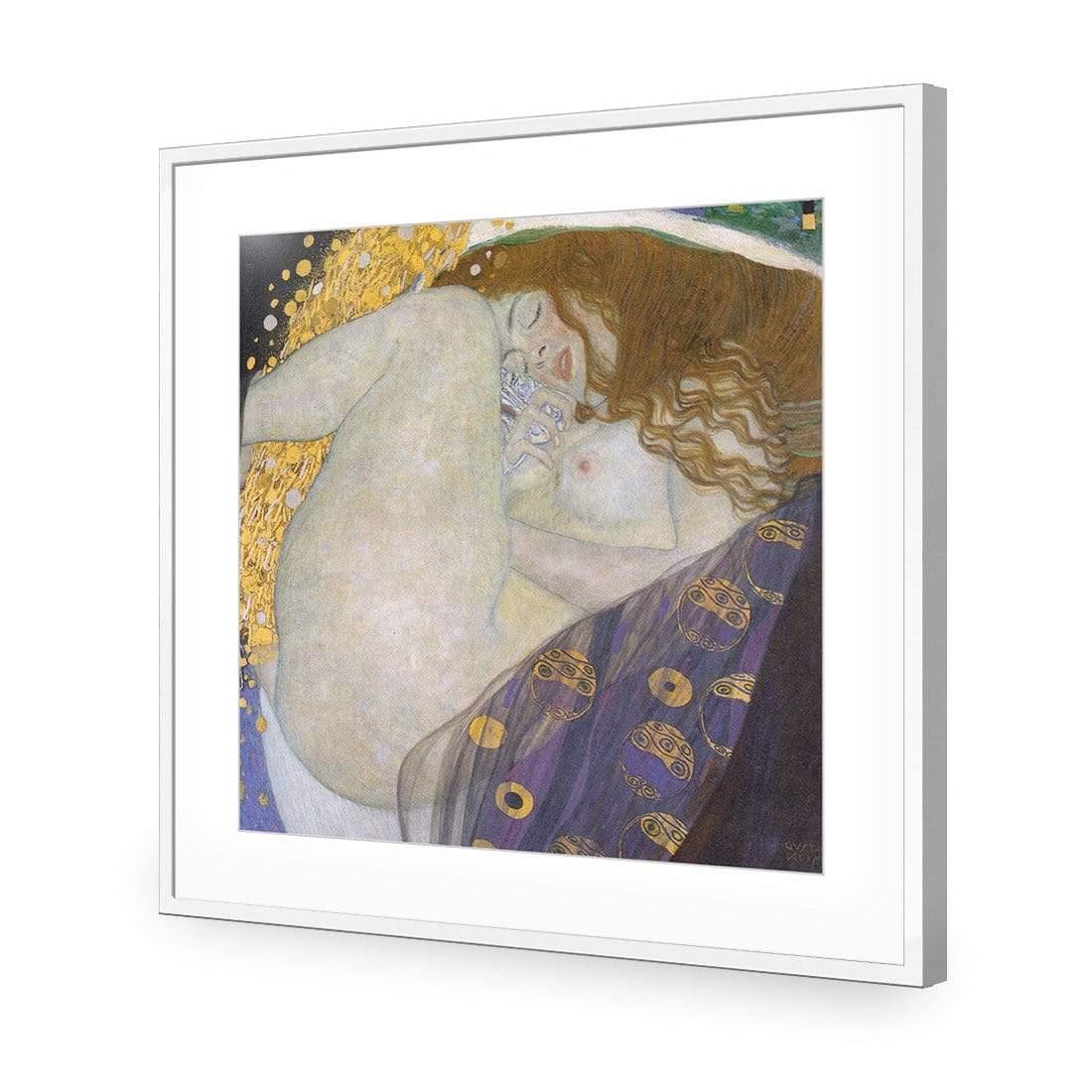 Danae by Gustav Klimt - Wall Art Designs - 3867_AS_Q WAD_AP - 030 - MAT_37x37_S - 2538 - WHT