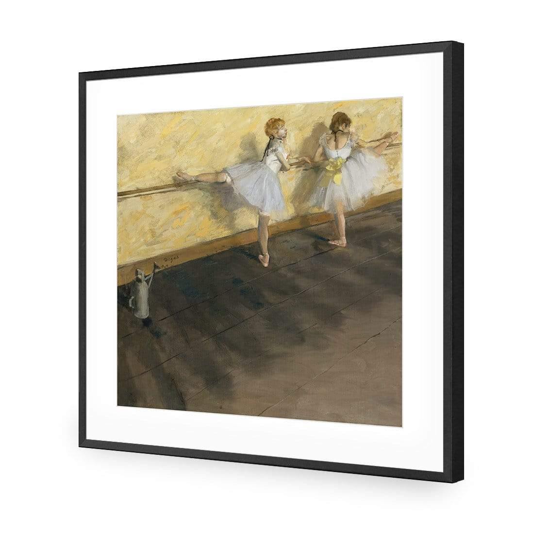 Dancers Practicing at the Barre By Edgar Degas - Wall Art Designs - 3301_AS_Q WAD_AP - 030 - MAT_37x37_S - 2538 - BLK