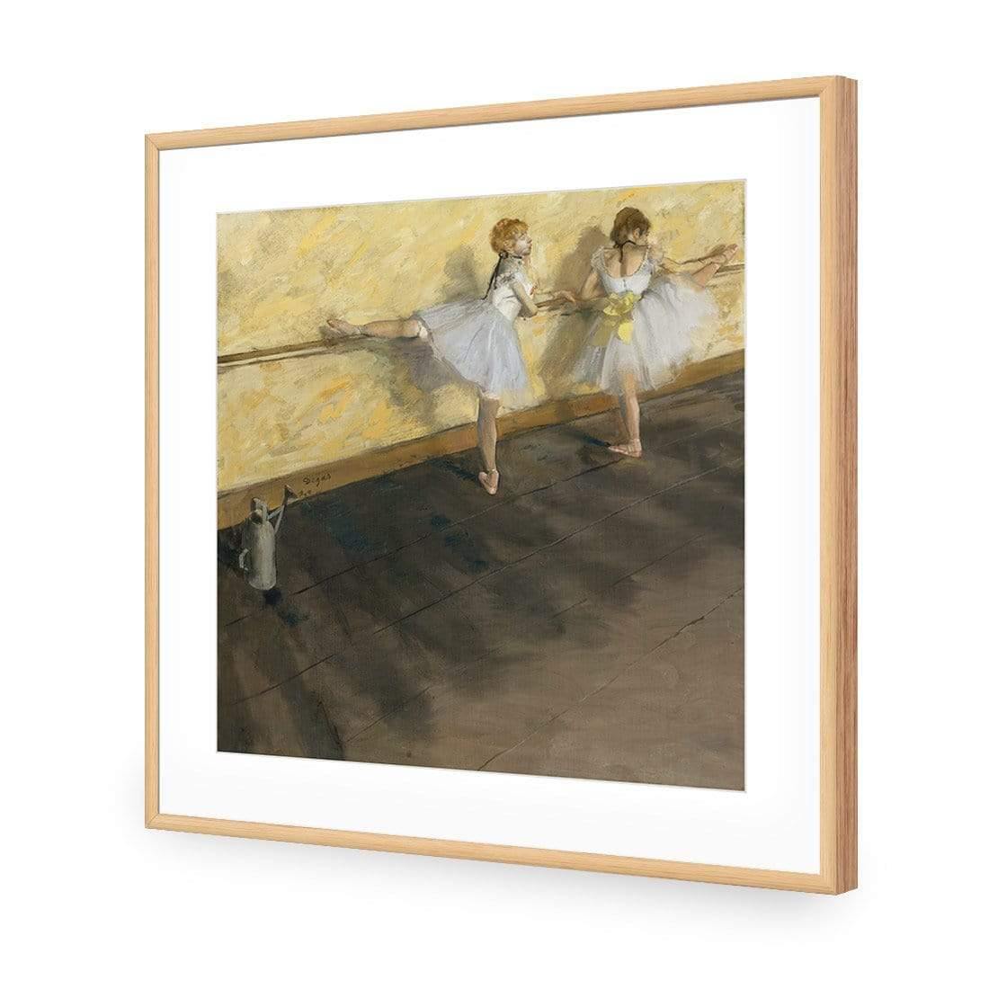 Dancers Practicing at the Barre By Edgar Degas - Wall Art Designs - 3301_AS_Q WAD_AP - 030 - MAT_37x37_S - 2538 - OAK