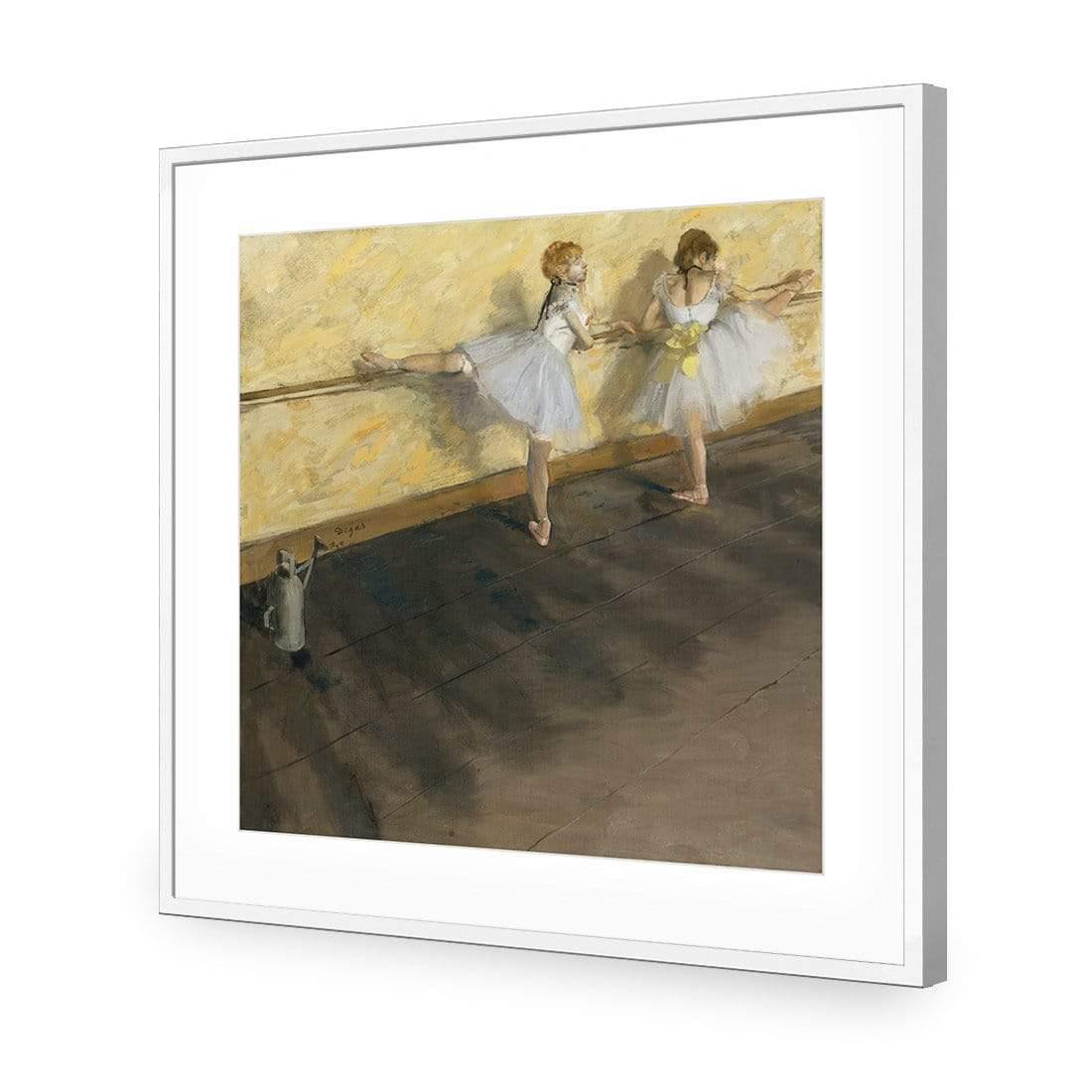 Dancers Practicing at the Barre By Edgar Degas - Wall Art Designs - 3301_AS_Q WAD_AP - 030 - MAT_37x37_S - 2538 - WHT