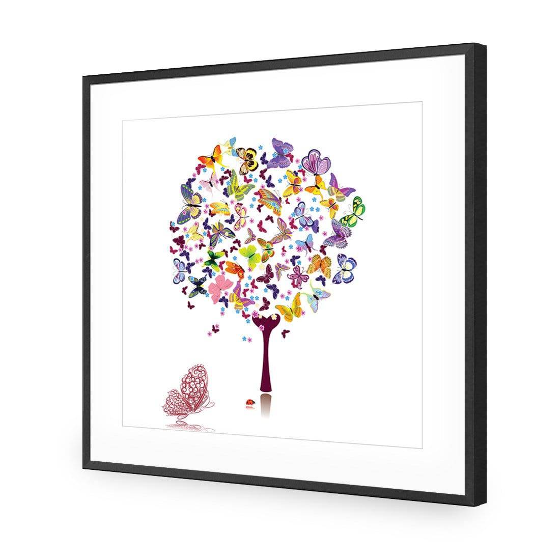 Day Dream Tree, Square Acrylic Glass Art - Wall Art Designs - 2242_AS_Q WAD_AP - 030 - MAT_37x37_S - 2538 - BLK