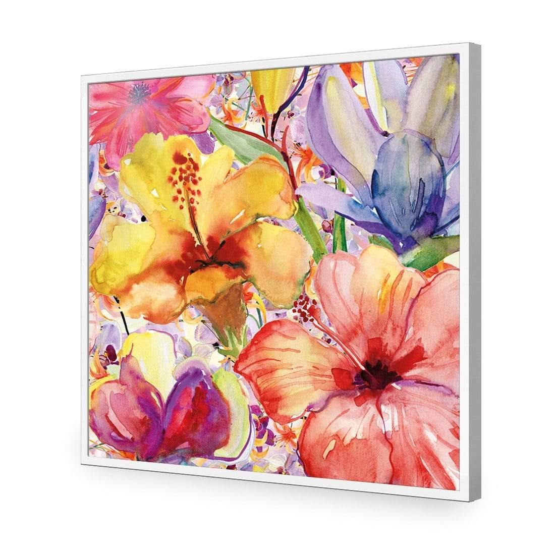 Day Lilies and Iris (Square) - Wall Art Designs - 1461_AS_Q WAD_AP - 030 - EDG_37x37_S - 2538 - WHT